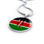 Kenya Flag Necklace Kenya Flag Stainless Steel or 18k Gold 18-22" - Express Your Love Gifts