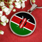 Kenya Flag Necklace Kenya Flag Stainless Steel or 18k Gold 18-22" - Express Your Love Gifts