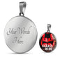 Kick Ass or Die Sports Fitness Necklace Circle Pendant-Express Your Love Gifts