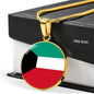 Kuwait Flag Necklace Kuwait Flag Stainless Steel or 18k Gold 18-22" - Express Your Love Gifts