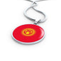 Kyrgyzstan Flag Necklace Kyrgyzstan Flag Stainless Steel or 18k Gold 18-22" - Express Your Love Gifts
