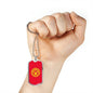 Kyrgyzstan Flag Necklace Kyrgyzstan Flag Stainless Steel or 18k Gold Dog Tag 24" - Express Your Love Gifts