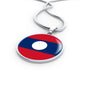 Laos Flag Necklace Laos Flag Necklace Stainless Steel or 18k Gold 18-22" - Express Your Love Gifts