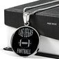 Las Vegas Football Fan Circle Pendant Necklace Stainless Steel or 18k Gold 18-22" - Express Your Love Gifts