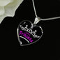 Latina Princess Necklace Stainless Steel or 18k Gold Heart Pendant 18-22' - Express Your Love Gifts