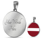 Latvia Flag Necklace Latvia Flag Necklace Stainless Steel or 18k Gold 18-22" - Express Your Love Gifts