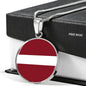 Latvia Flag Necklace Latvia Flag Necklace Stainless Steel or 18k Gold 18-22" - Express Your Love Gifts