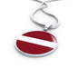 Latvia Flag Necklace Latvia Flag Necklace Stainless Steel or 18k Gold 18-22" - Express Your Love Gifts