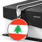 Lebanon Flag Necklace Lebanon Flag Necklace Stainless Steel or 18k Gold 18-22" - Express Your Love Gifts