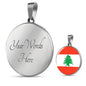 Lebanon Flag Necklace Lebanon Flag Necklace Stainless Steel or 18k Gold 18-22" - Express Your Love Gifts