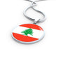 Lebanon Flag Necklace Lebanon Flag Necklace Stainless Steel or 18k Gold 18-22" - Express Your Love Gifts