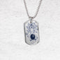 Leo Constellation Horoscope Zodiac Dog Tag Stainless Steel or 18k Gold 24" Chain - Express Your Love Gifts