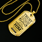Let God Direct Your Path Christian Faith Necklace Stainless Steel or 18k Gold Dog Tag 24" Chain-Express Your Love Gifts