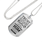 Let God Direct Your Path Christian Faith Necklace Stainless Steel or 18k Gold Dog Tag 24" Chain-Express Your Love Gifts
