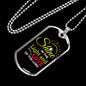 Let God's Light And Love Shine Necklace Stainless Steel or 18k Gold Dog Tag 24" Chain-Express Your Love Gifts