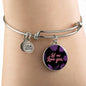 Let Me Love You Circle Bangle Stainless Steel or 18k Gold - Express Your Love Gifts