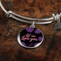 Let Me Love You Circle Bangle Stainless Steel or 18k Gold - Express Your Love Gifts