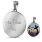 Let The Peace Of God Rule In Your Heart Christian Faith Circle Necklace-Express Your Love Gifts