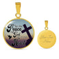 Let The Peace Of God Rule In Your Heart Christian Faith Circle Necklace-Express Your Love Gifts