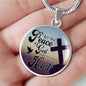 Let The Peace Of God Rule In Your Heart Christian Faith Circle Necklace-Express Your Love Gifts