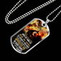 Let Your Wings Cover Me Bible Verse Inspirational Gift Necklace Stainless Steel or 18k Gold Dog Tag 24" Chain-Express Your Love Gifts