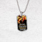 Let Your Wings Cover Me Bible Verse Inspirational Gift Necklace Stainless Steel or 18k Gold Dog Tag 24" Chain-Express Your Love Gifts