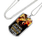 Let Your Wings Cover Me Bible Verse Inspirational Gift Necklace Stainless Steel or 18k Gold Dog Tag 24" Chain-Express Your Love Gifts