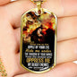 Let Your Wings Cover Me Bible Verse Inspirational Gift Necklace Stainless Steel or 18k Gold Dog Tag 24" Chain-Express Your Love Gifts
