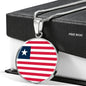 Liberia Flag Necklace Liberia Flag Necklace Stainless Steel or 18k Gold 18-22" - Express Your Love Gifts