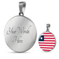 Liberia Flag Necklace Liberia Flag Necklace Stainless Steel or 18k Gold 18-22" - Express Your Love Gifts
