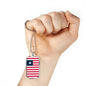 Liberia Flag Necklace Liberia Flag Stainless Steel or 18k Gold Dog Tag 24" - Express Your Love Gifts