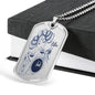 Libra Constellation Horoscope Zodiac Necklace Dog Tag Stainless Steel or 18k Gold 24" Chain - Express Your Love Gifts