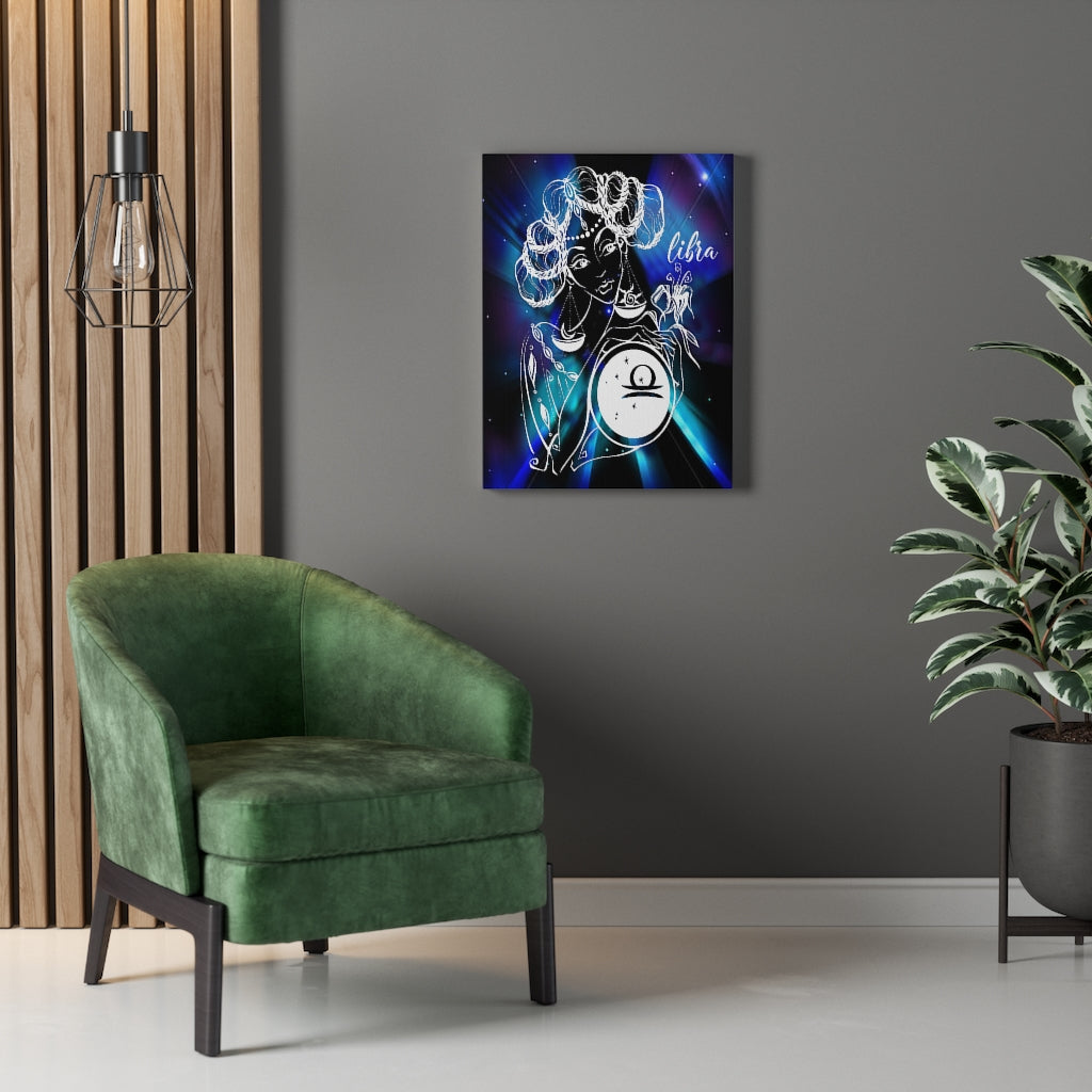 Libra Zodiac Horoscope Sign Constellation Canvas Print Astrology Home Decor Ready to Hang Artwork - Express Your Love Gifts