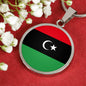 Libya Flag Necklace Libya Flag Necklace Stainless Steel or 18k Gold 18-22" - Express Your Love Gifts