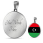 Libya Flag Necklace Libya Flag Necklace Stainless Steel or 18k Gold 18-22" - Express Your Love Gifts