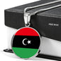 Libya Flag Necklace Libya Flag Necklace Stainless Steel or 18k Gold 18-22" - Express Your Love Gifts