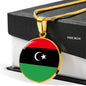 Libya Flag Necklace Libya Flag Necklace Stainless Steel or 18k Gold 18-22" - Express Your Love Gifts