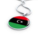Libya Flag Necklace Libya Flag Necklace Stainless Steel or 18k Gold 18-22" - Express Your Love Gifts