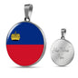 Liechtenstein Flag Necklace Liechtenstein Flag Necklace Stainless Steel or 18k Gold 18-22" - Express Your Love Gifts
