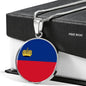 Liechtenstein Flag Necklace Liechtenstein Flag Necklace Stainless Steel or 18k Gold 18-22" - Express Your Love Gifts