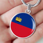 Liechtenstein Flag Necklace Liechtenstein Flag Necklace Stainless Steel or 18k Gold 18-22" - Express Your Love Gifts