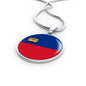 Liechtenstein Flag Necklace Liechtenstein Flag Necklace Stainless Steel or 18k Gold 18-22" - Express Your Love Gifts