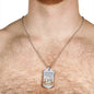 Life Living In Righteousness Christian Faith Necklace Stainless Steel or 18k Gold Dog Tag 24" Chain-Express Your Love Gifts