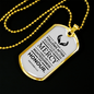 Life Living In Righteousness Christian Verse Gift Proverbs Necklace Stainless Steel or 18k Gold Dog Tag 24" Chain-Express Your Love Gifts