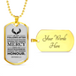 Life Living In Righteousness Christian Verse Gift Proverbs Necklace Stainless Steel or 18k Gold Dog Tag 24" Chain-Express Your Love Gifts