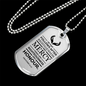 Life Living In Righteousness Necklace Stainless Steel or 18k Gold Dog Tag 24" Chain-Express Your Love Gifts