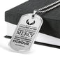 Life Living In Righteousness Necklace Stainless Steel or 18k Gold Dog Tag 24" Chain-Express Your Love Gifts