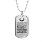 Life Living In Righteousness Necklace Stainless Steel or 18k Gold Dog Tag 24" Chain-Express Your Love Gifts