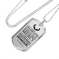 Life Living In Righteousness Necklace Stainless Steel or 18k Gold Dog Tag 24" Chain-Express Your Love Gifts