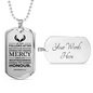 Life Living In Righteousness Necklace Stainless Steel or 18k Gold Dog Tag 24" Chain-Express Your Love Gifts